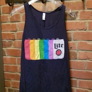 Nwot Rare Rainbow Gay Pride Miller Lite 